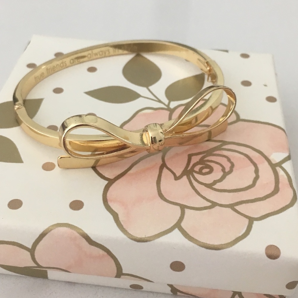 NWOT - Kate Spade gold bow bangle